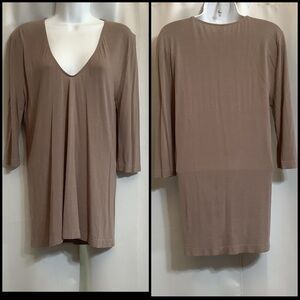 Omero Top Women’s Size L/XL Stretchy Made In Italy Silk Blend